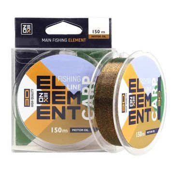 Fir de pescuit ZEOX 3D Element Carp 150m Motor Oil 0.256mm