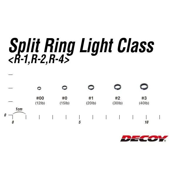 Inel despicat Decoy Split Light R-1 MB №3(20buc)