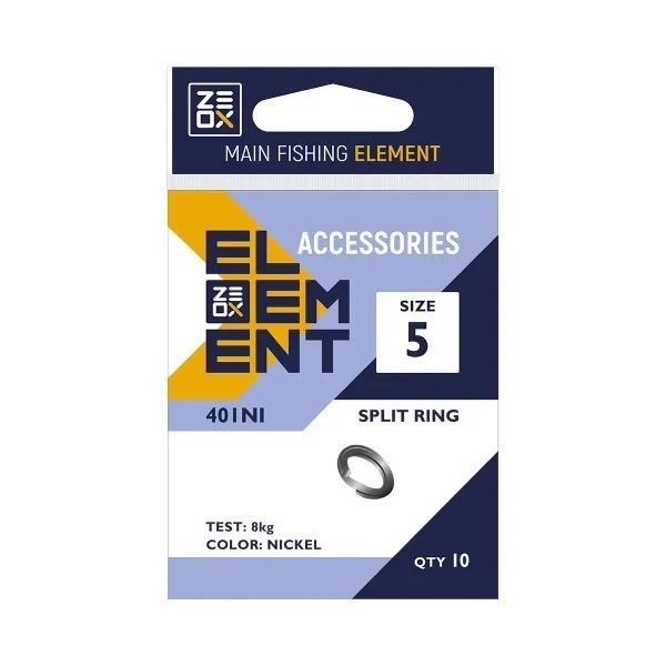Inel despicat ZEOX Split Ring 401NI №7(10buc)