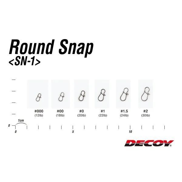 Agrafă Decoy SN-1 Round Snap №0 (13buc)