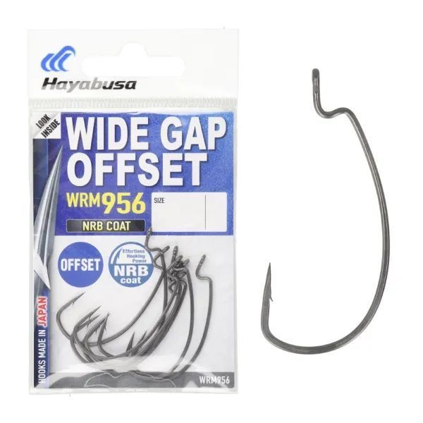 Крючок Hayabusa Offset Wide Gap WRM956NRB №2(8шт)