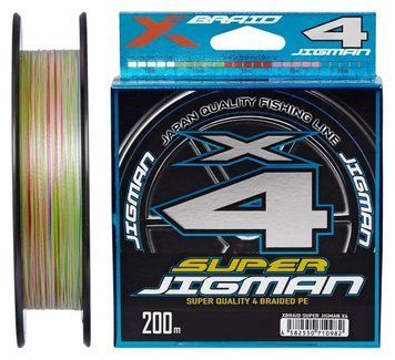 Fir X-Braid Super Jigman X4 200m №1.0/0.165mm 18lb/8.1kg