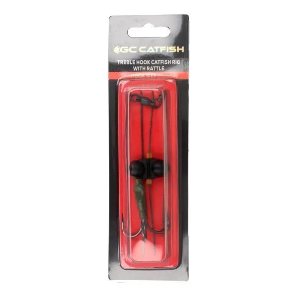 Снасть сомовая GC Treble Hook Catfish Rig with Rattle 6/0