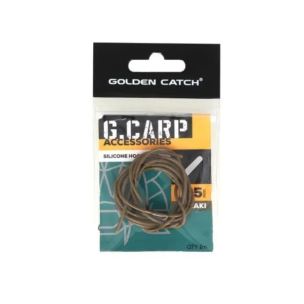 Tub siliconic GC G.Carp Silicone Hook Tube 0.5mm 1m Khaki NEW 2024