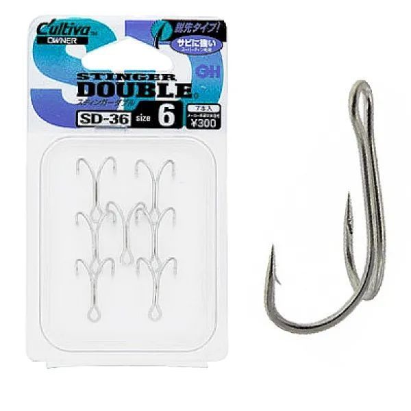 Крючок Owner Stinger Double SD-36TN №06(7шт)