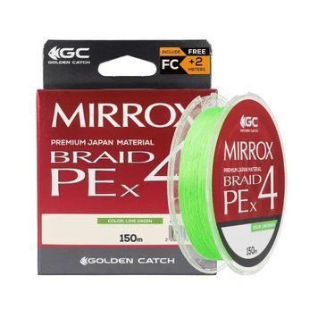 Fir GC Mirrox PE X4 150m Lime Green + 2m FC #0.6