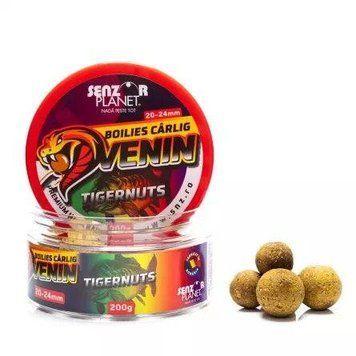 Бойлы Venin Hookbait &mdash; &laquo;Тигровый орех&raquo; (желто-коричневые), 20&ndash;24 мм, 200 г