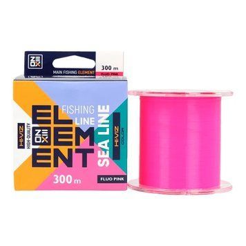 Леска ZEOX Hi-Viz Element Sea 300м Fluo Pink 0.350мм