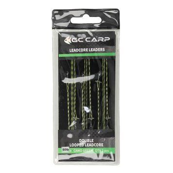 Montură GC Double Looped Leadcore 75cm 50lb(3buc) Camo Green