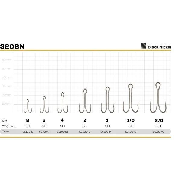 Крючок ZEOX Basic Double 320BN №1/0(50шт)