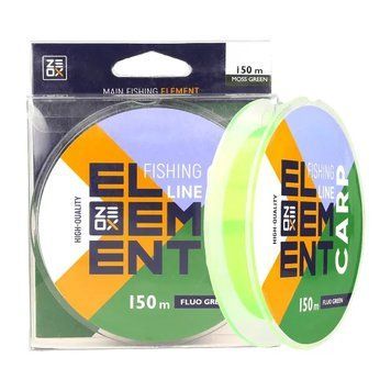 Fir de pescuit ZEOX Element Carp 150m Fluo Green 0.405mm
