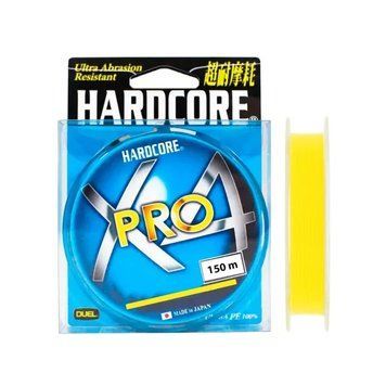 Шнур Duel Hardcore X4 Pro 150м #0.8 14lb Yellow