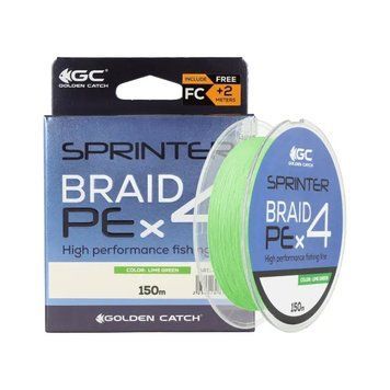 Fir GC Sprinter PE X4 150m Lime Green + 2m FC #1.2