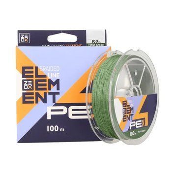 Шнур ZEOX Element PE X4 100м Moss Green #2.5