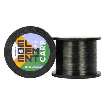 Fir de pescuit ZEOX Element Carp 1000m Moss Green 0.405mm