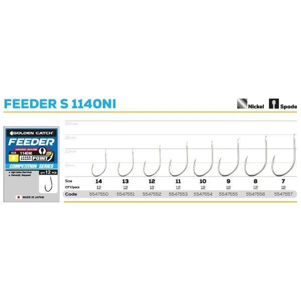 Крючок GC Feeder S 1140NI №12(12шт)