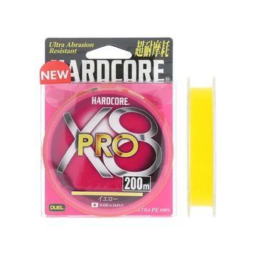 Шнур Duel Hardcore X8 Pro 200м #1.5 30lb Yellow