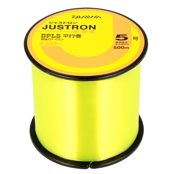 Леска Daiwa Justron DPLS 500м №2 0.235мм 8lb Yellow goldencatch.md