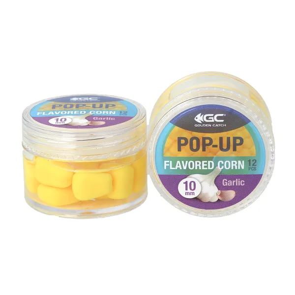 Кукуруза в дипе GC G.Carp Pop-Up Flavored 10мм(12шт)Garlic goldencatch.md