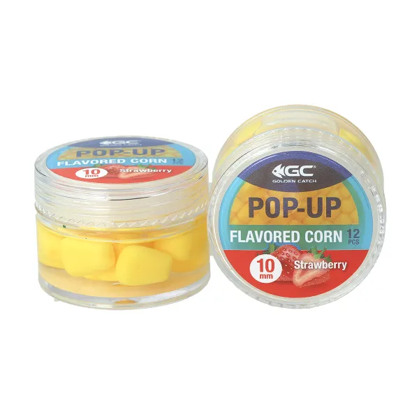 Кукуруза в дипе GC G.Carp Pop-Up Flavored 10мм(12шт)Strawberry goldencatch.md