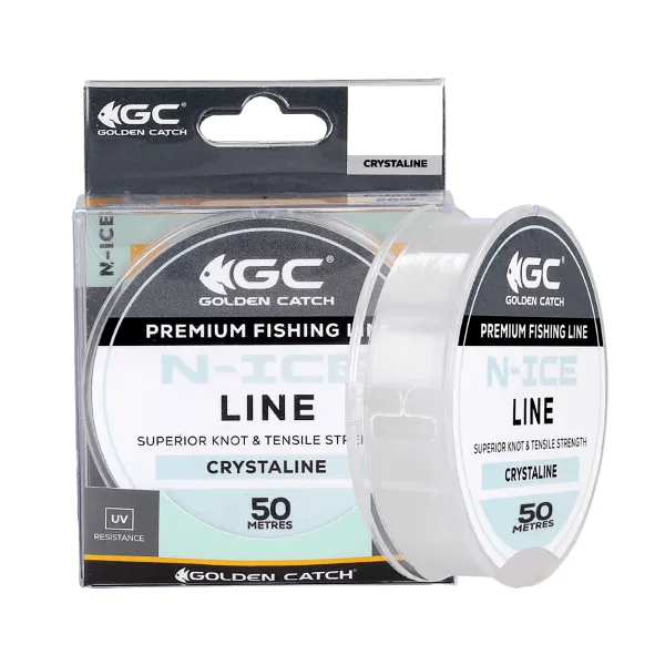 Леска GC N-Ice 50м Crystaline 0.203мм goldencatch.md