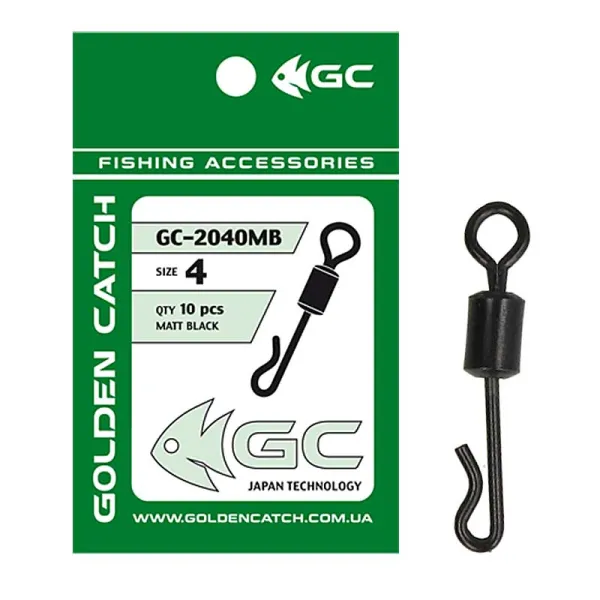 Вертлюг GC Quick Change Swivel Long 2040MB №4(10шт) goldencatch.md