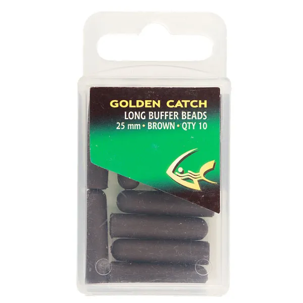 Отбойник GC Rubber Long Buffer Beads 25мм(10шт)Brown goldencatch.md