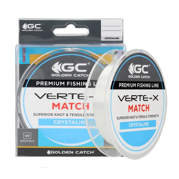 Леска GC Verte-X Match 150м Crystaline 0.203мм goldencatch.md