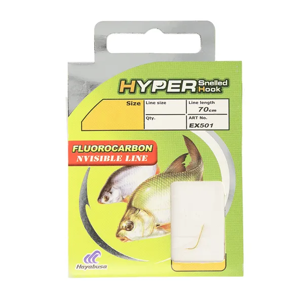 Поводок Hayabusa EX501G 0.18мм №8(10шт) goldencatch.md