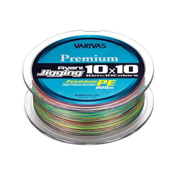 Snur Varivas Avani Jigging 10*10 Premium PE 200m Nr.0.8 goldencatch.md