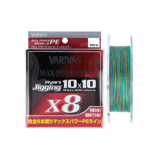 Snur Varivas Avani Jigging 10x10 Max Power X8 200m #3 48lb goldencatch.md