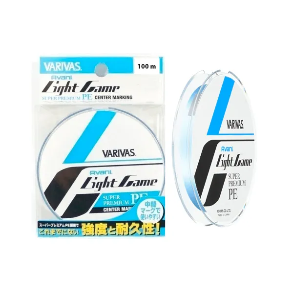 Snur Varivas Avani Light Game Super Premium X4 100m #0.4 8.5lb goldencatch.md