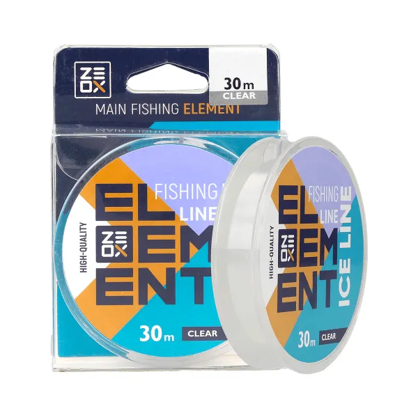 Леска ZEOX Element Ice 30м Clear 0.148мм goldencatch.md