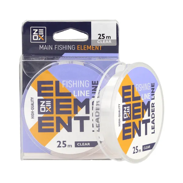 Леска ZEOX Element Leader 25м Clear 0.185мм goldencatch.md