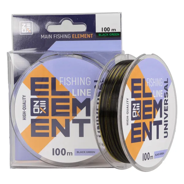 Леска ZEOX Element Universal 100м Black Green 0.700мм goldencatch.md